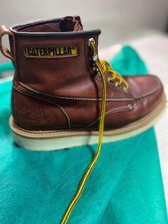 Brown Leather Shoes - Caterpillar Boots