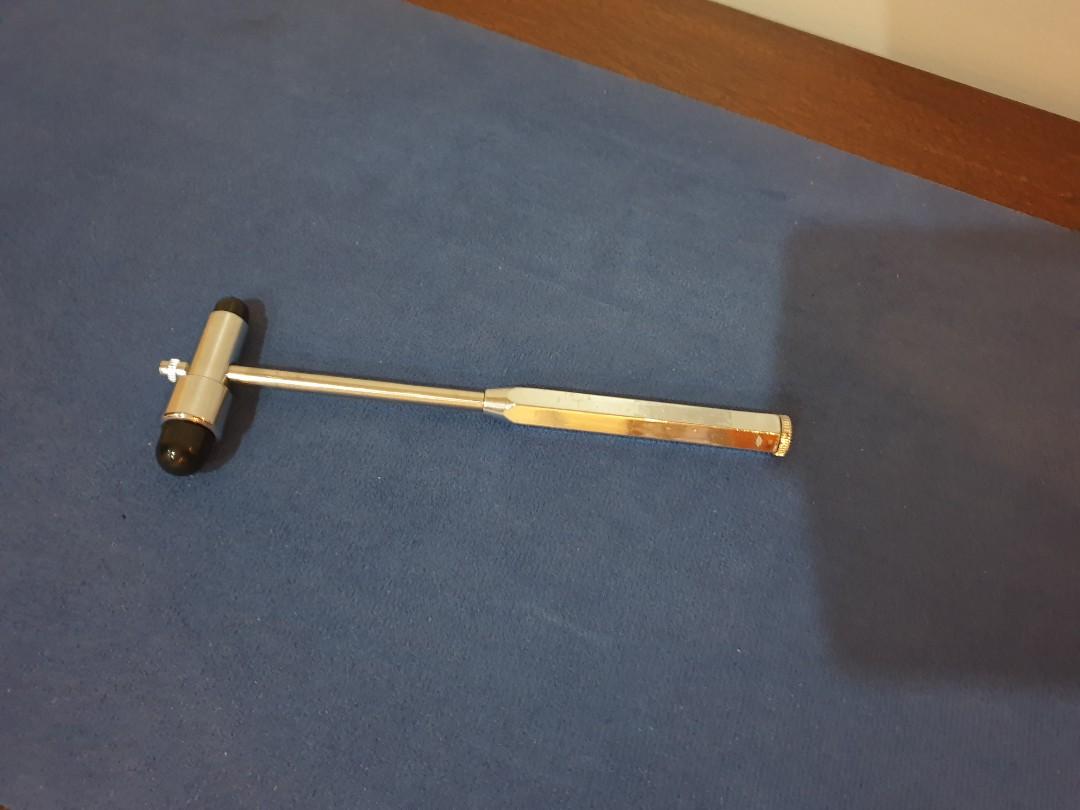 Buck reflex hammer (3 pcs per pack) (Category: Medical Supplies & Tools) located in Bantay. Submitted by backyardcyclist (Listing ID 1189094971, Image 2). Description: Buck reflex hammer for medical personel and students brand new material: stainless steel with built in brush and needle rubberized small and big heads P500.00 (3 pc per pack).