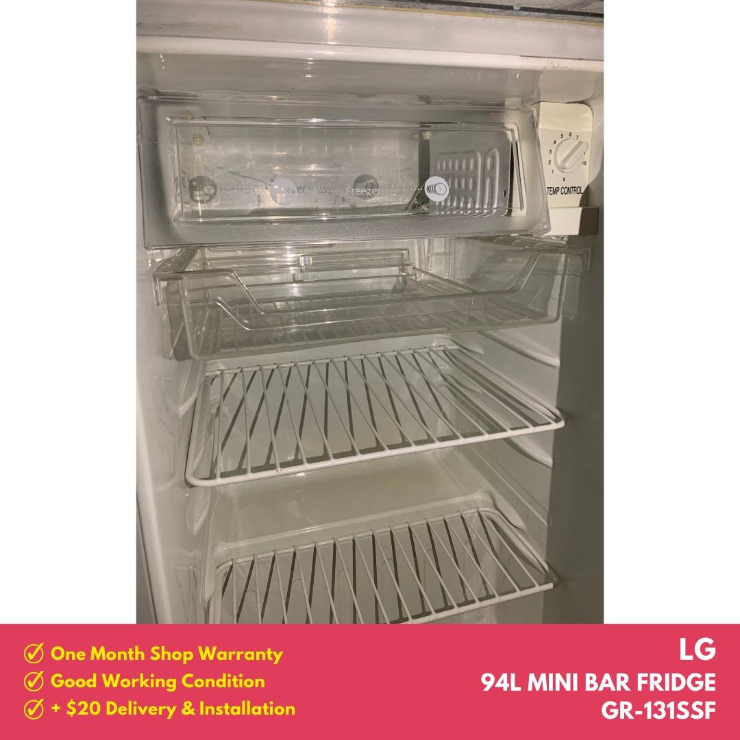 BUY NOW! LG 94L Mini Bar Fridge_GR-131SSF, TV & Home Appliances ...