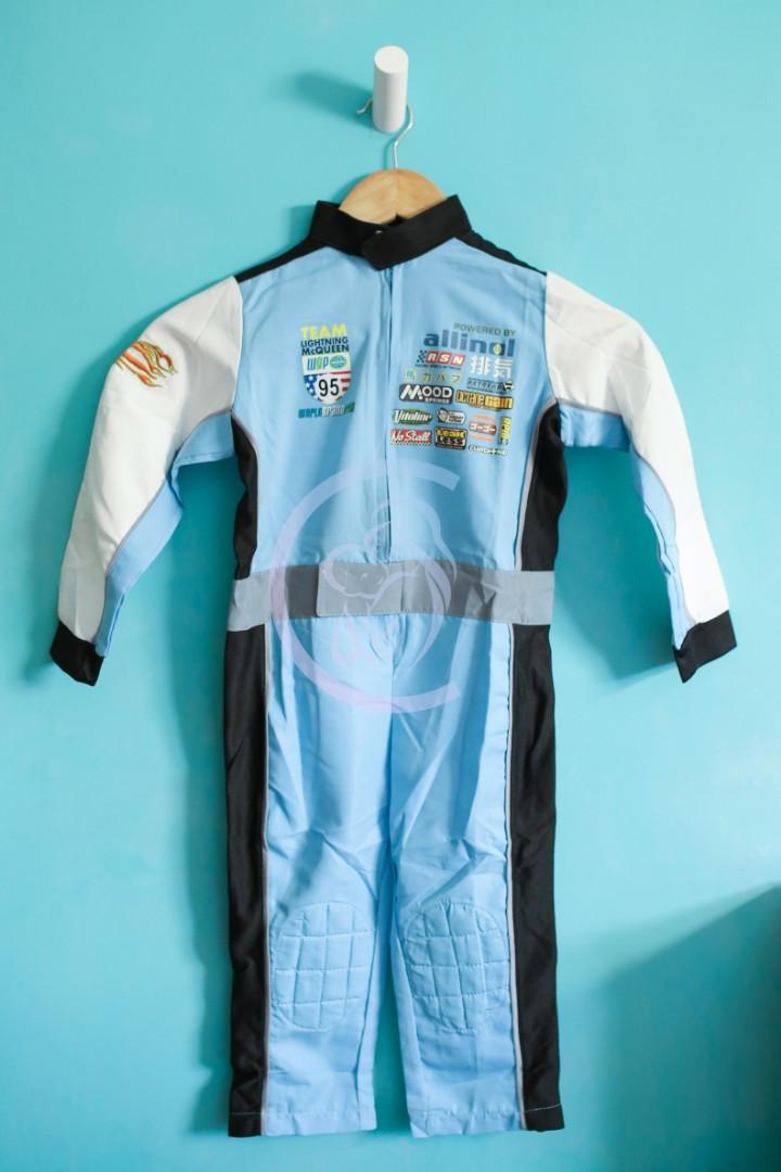 Cars Lightning McQueen Racing Costume (blue), Babies & Kids, Babies