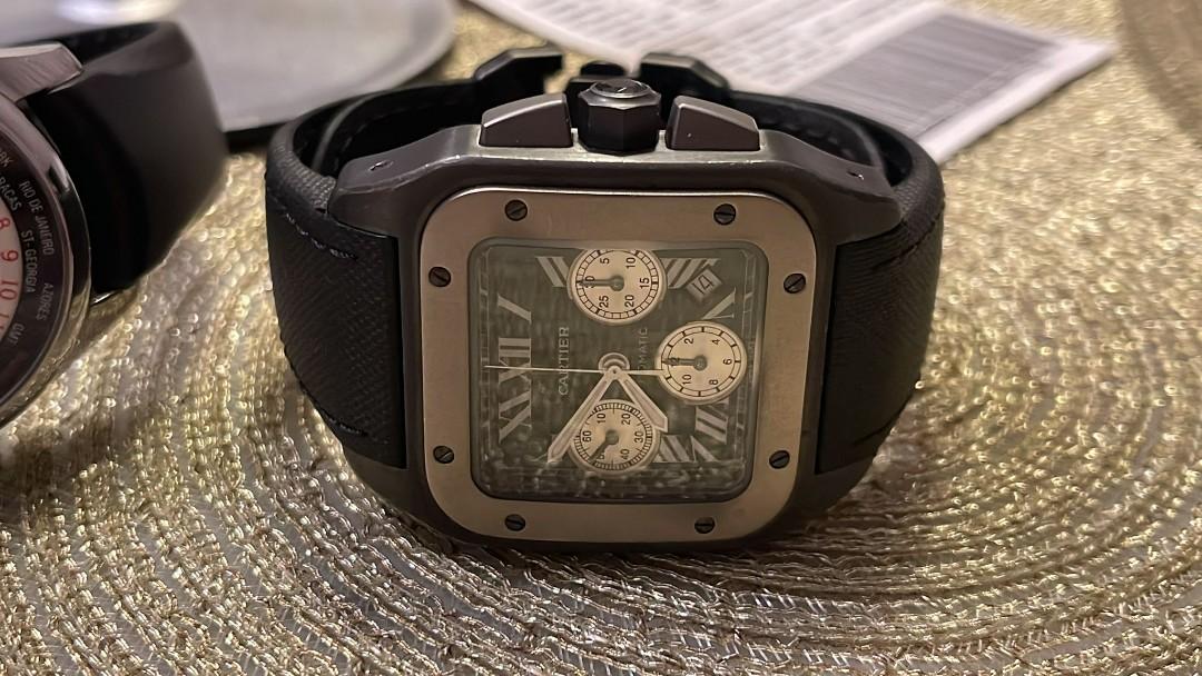 Cartier 100 Santos chronograph Luxury Watches on Carousell