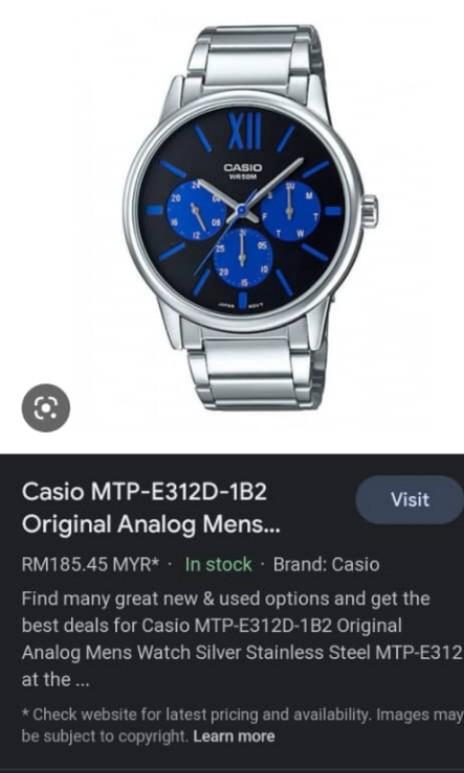 Casio deals mtp e312