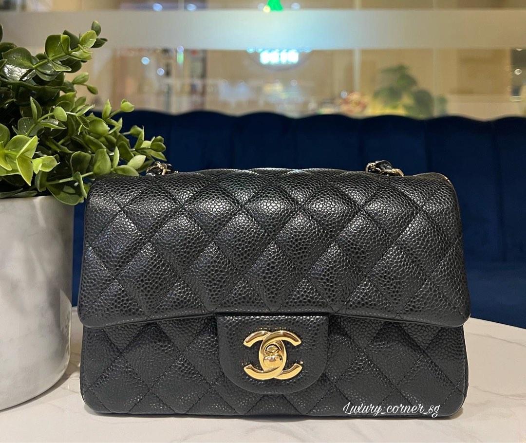 CHANEL MINI RECTANGULAR 18S PEARLY BLACK CAVIAR LGHW, Luxury, Bags &  Wallets on Carousell