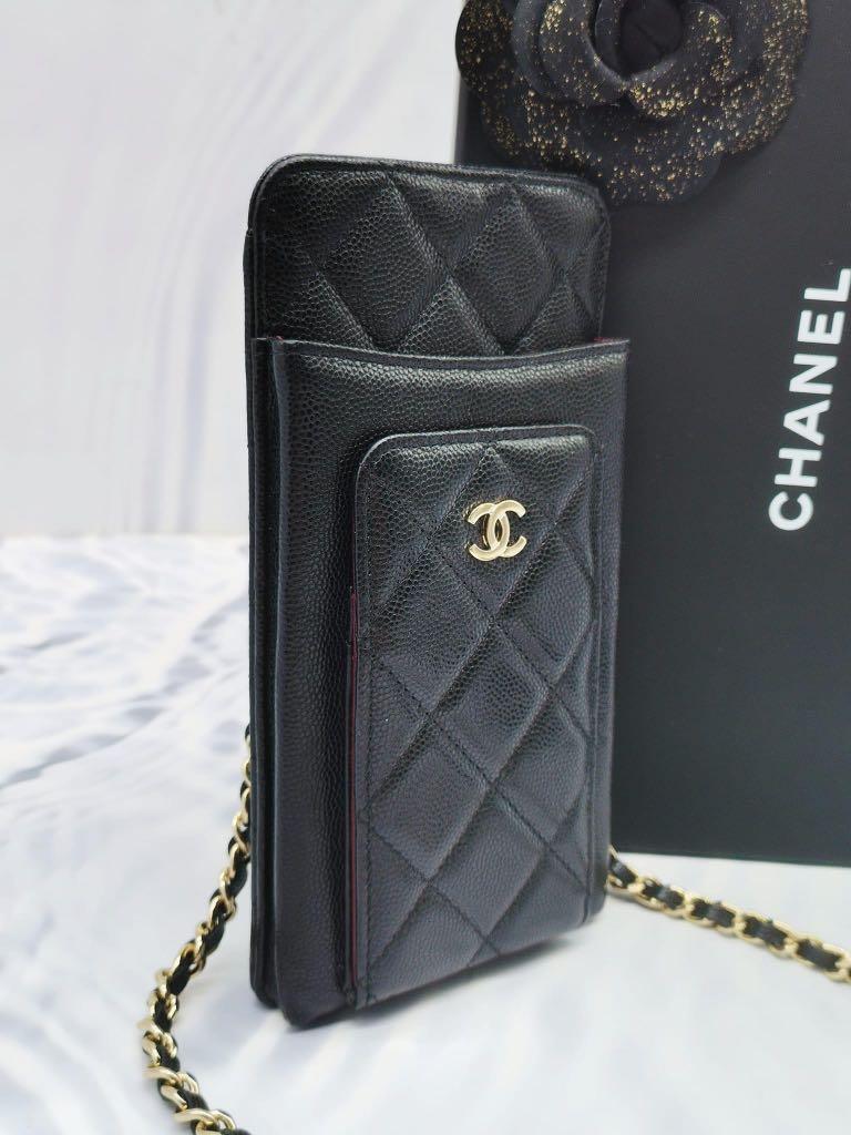 CHANEL PHONE CASE CHAIN CROSSBODY BAG, Luxury, Bags & Wallets on Carousell