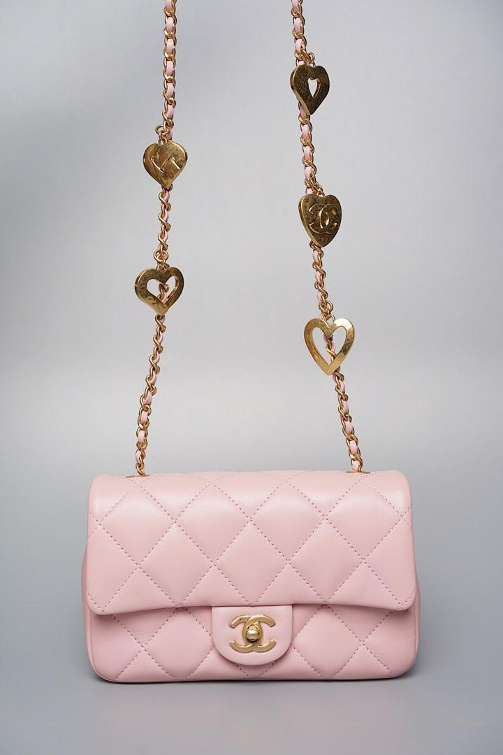 vintage chanel heart bag charm
