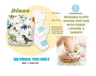 Charlie Banana Cloth Diaper - Dinos