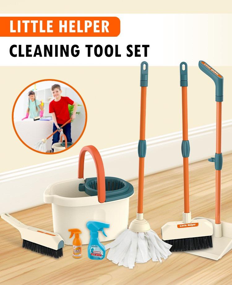 Children's toy broom and dustpan discount