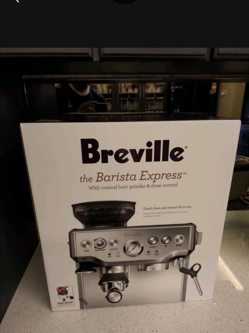 Coffee Grinding Machine Breville Barista Espresso Machine BES870, TV
