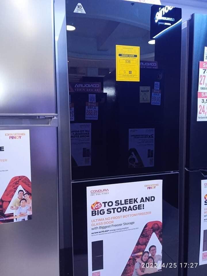 CONDURA BOTTOM FREEZER INVERTER REFRIGERATOR, TV & Home Appliances