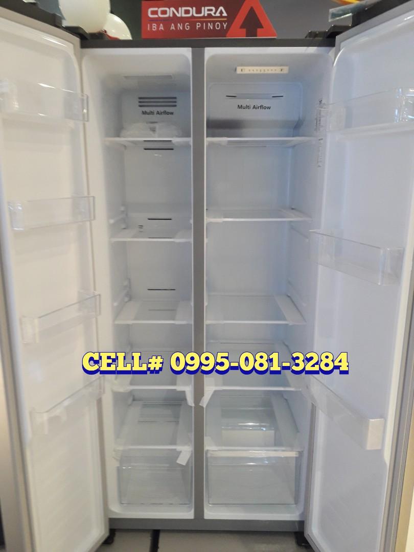 Condura CSS566i 20 cu.ft. Side by Side Inverter Refrigerator, TV