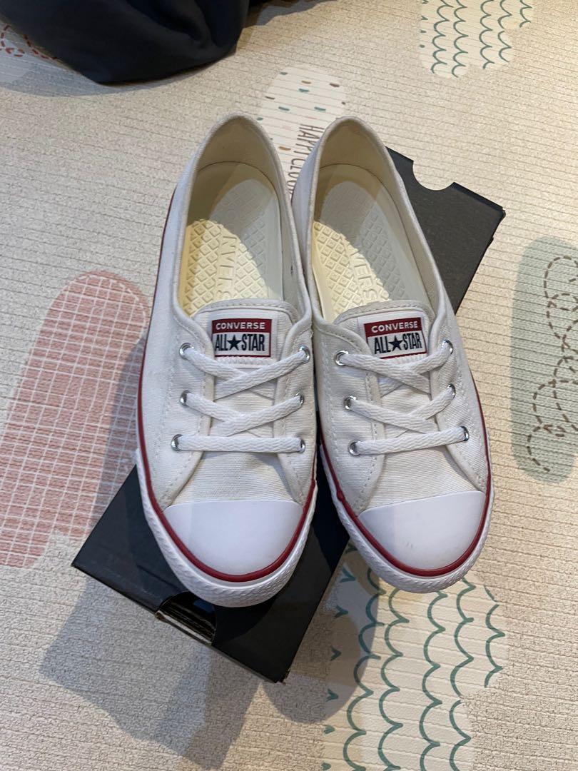 White discount ballet converse