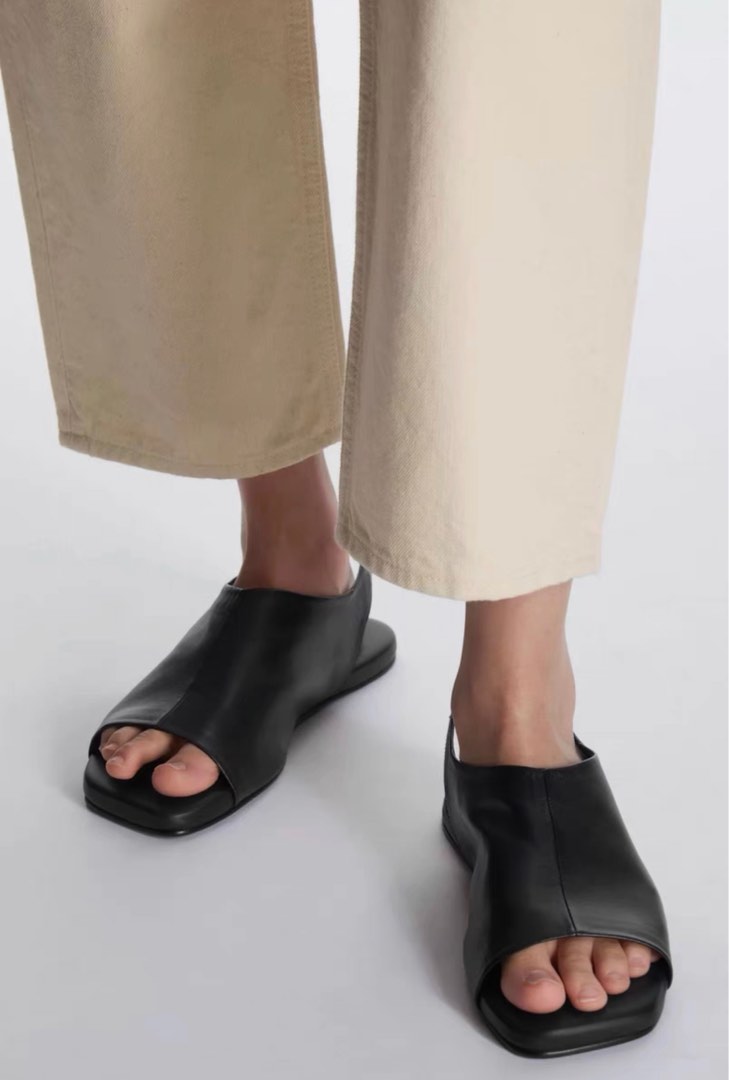 Cos sandals with elastic detail outlet