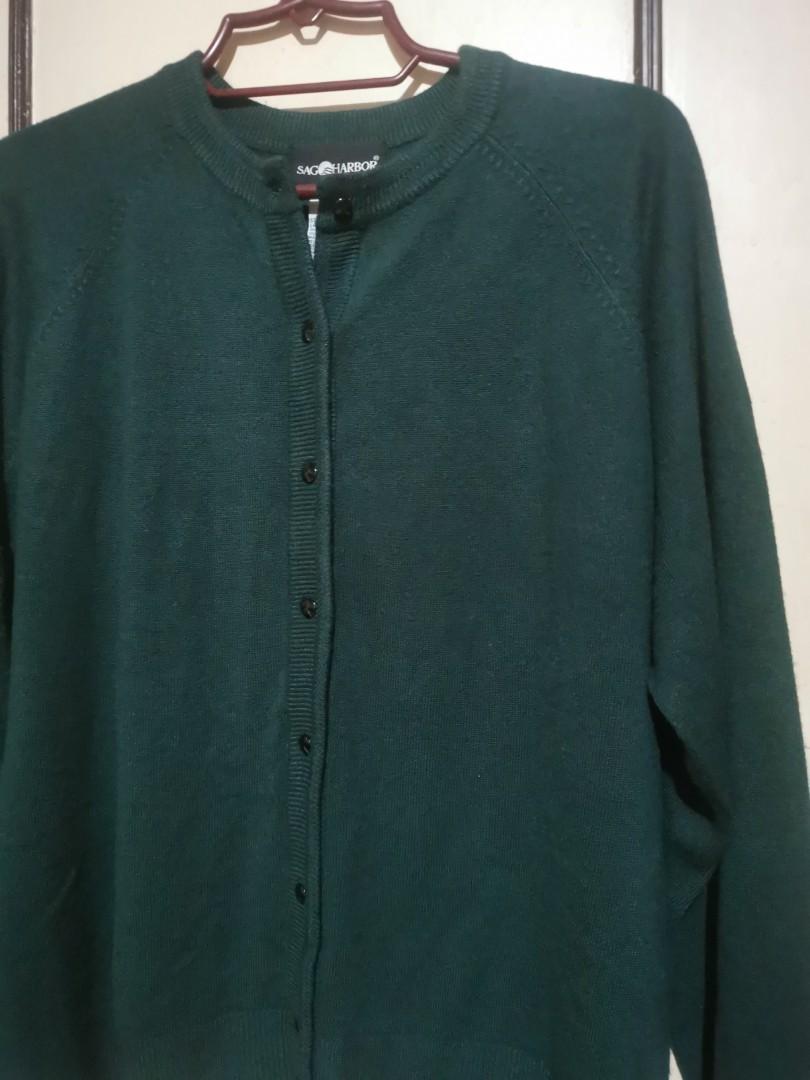 Dark green Sag Harbor sweater, Women’s Fashion, Coats, Jackets and