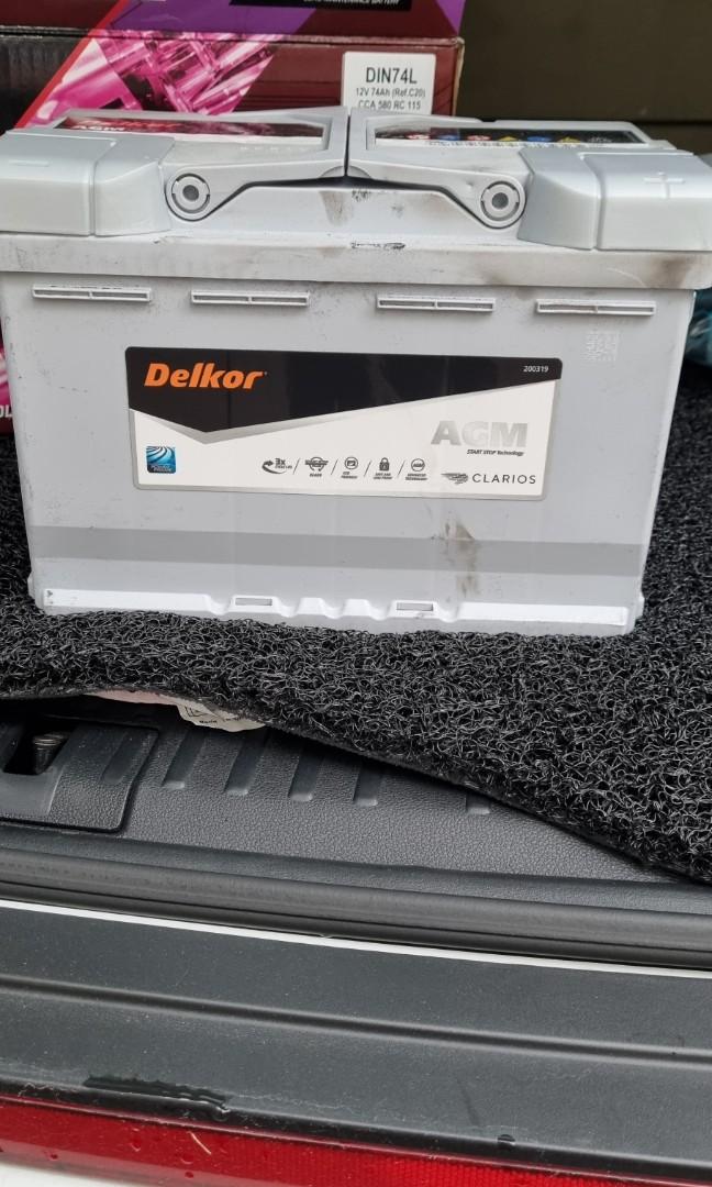DELKOR CAR AGM BATTERY, Everything Else on Carousell