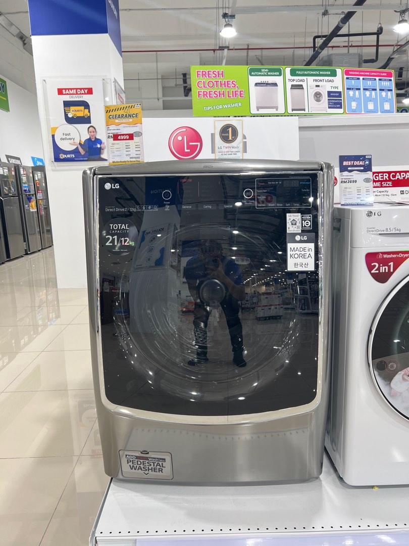 DISPLAY SET FRONT LOAD LG TWIN WASH 21KG