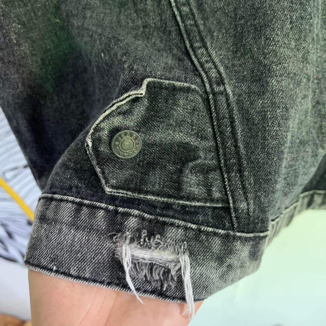 Distressed Denim Jacket, Women's Fashion, Coats, Jackets and Outerwear