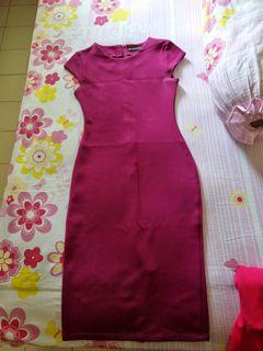 Dress Spandek Fuschia
