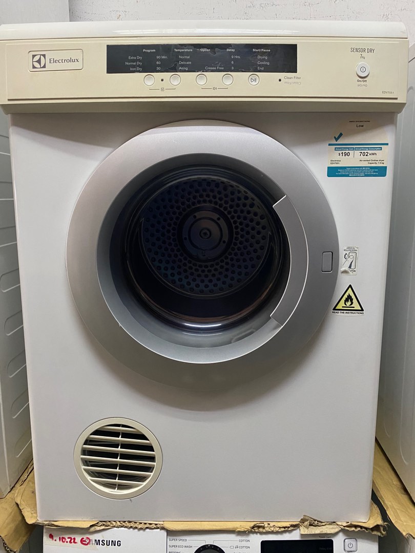 Electrolux 7kg Airvented Dryer, TV & Home Appliances, Washing Machines