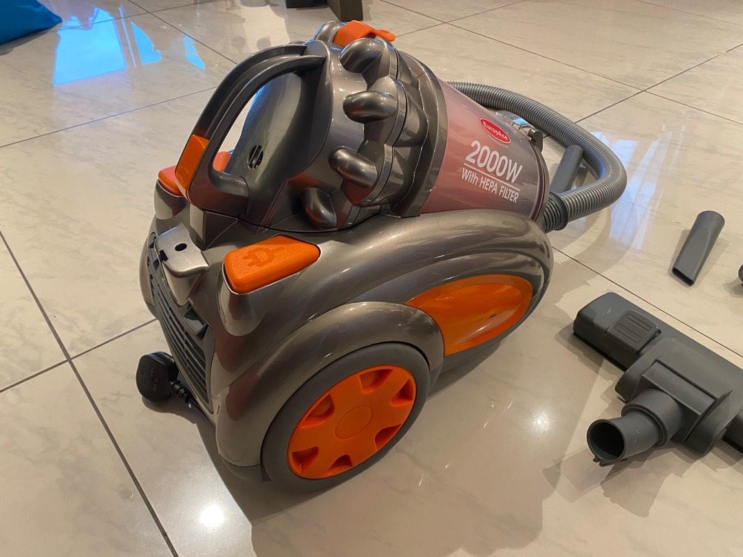 EuropAce multicyclone vacuum 2000W with HEPA filter, TV & Home