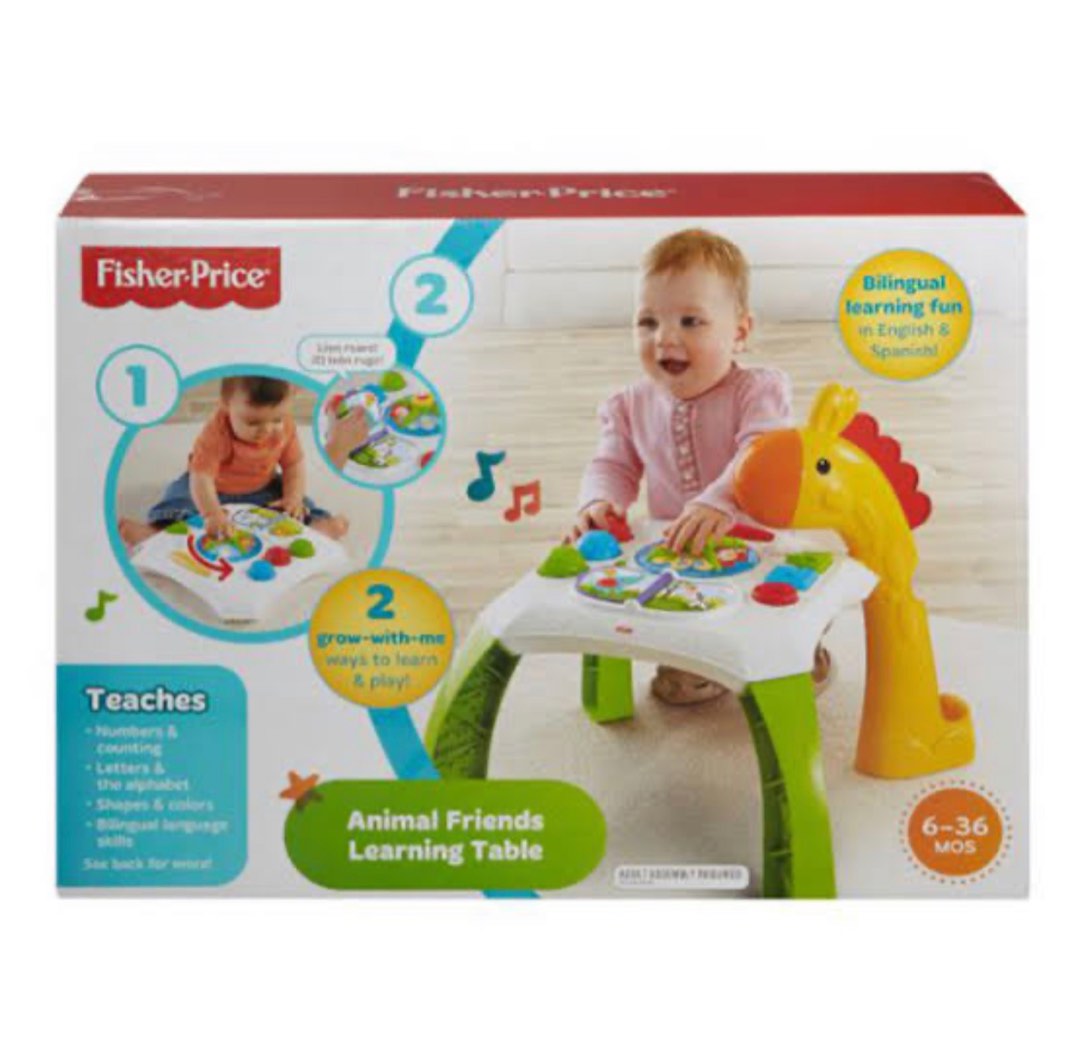 Fisher Price Animal Friends Learning Table, Babies & Kids, Infant ...