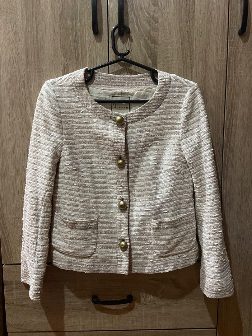 Tweed Blazer, Women's Fashion, Coats, Jackets and Outerwear on Carousell