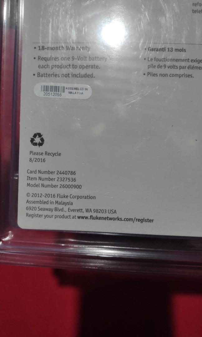 Fluke pro 3000 tone and probe kit computers tech parts