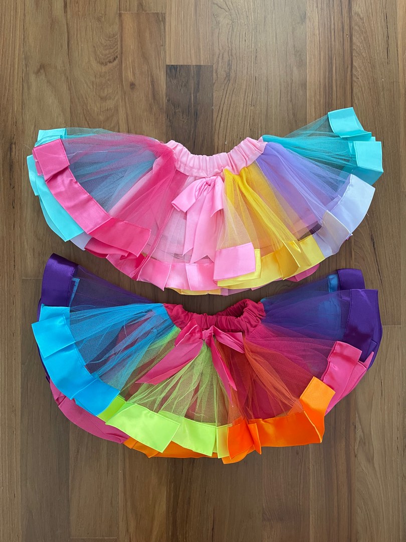 Girls Kids Rainbow Tulle Tutu Skirt 6 18m Babies Kids Babies