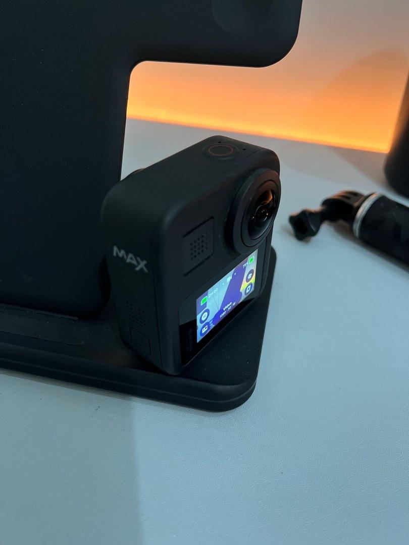 Gopro Max (Category: Cameras) located in Angeles City. Submitted by edelle18 (Listing ID 1189133815, Image 3). Description: For sale Gopro hero max 360 camera with original charger invisible stick issue: tiny 1 line on the screen but doest affect the performance or photo kust on the display .