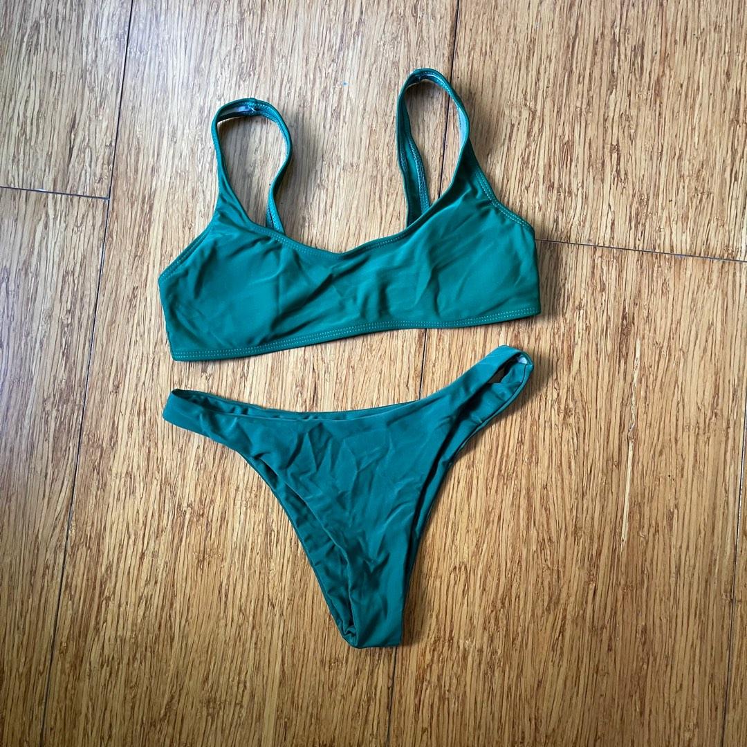Green bikini set, Women's Fashion, Swimwear, Bikinis & Swimsuits on