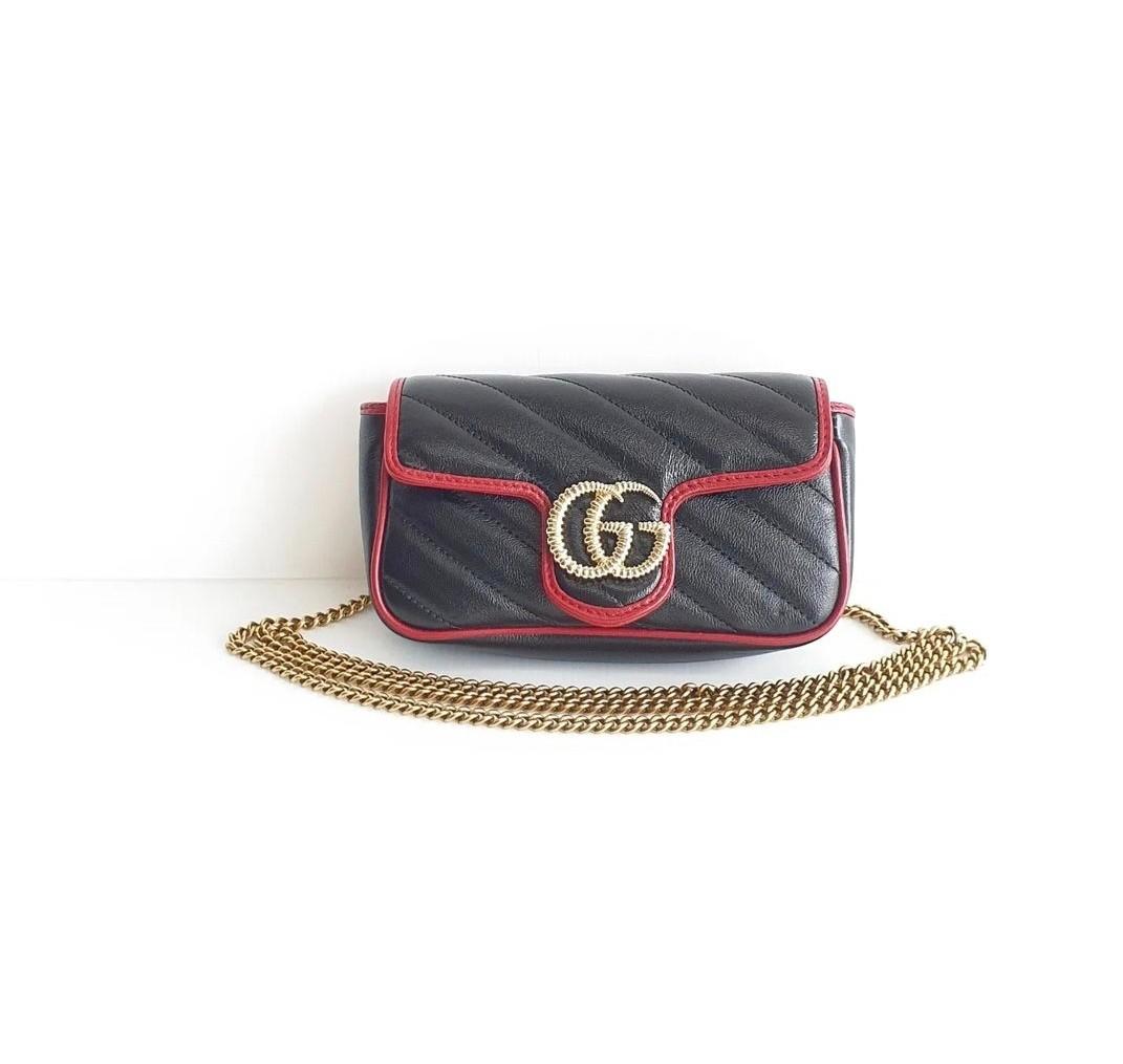Gucci marmont red velvet mini size, Luxury, Bags & Wallets on Carousell