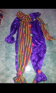 Halloween clown costume adult size