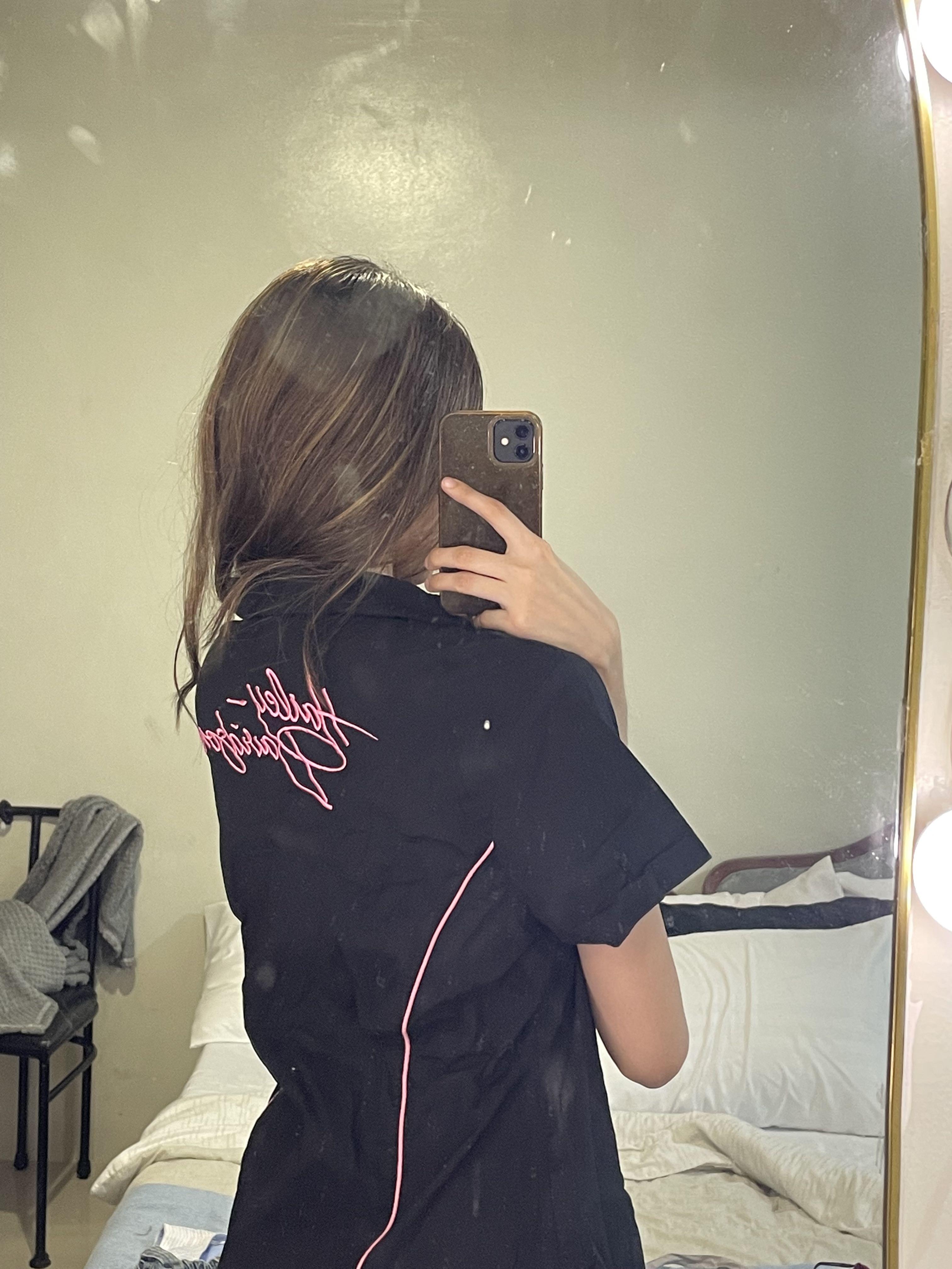 Harley Davidson zip up garage shirt / collared top, Women's Fashion