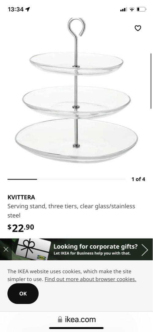 IKEA 3tier serving stand, Furniture & Home Living, Kitchenware