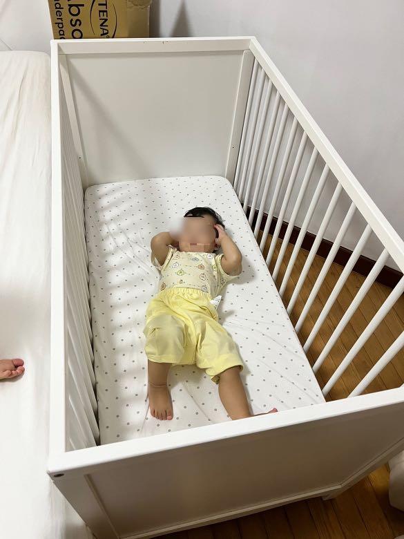 IKEA baby cot with mattress, Babies & Kids, Baby Nursery & Kids