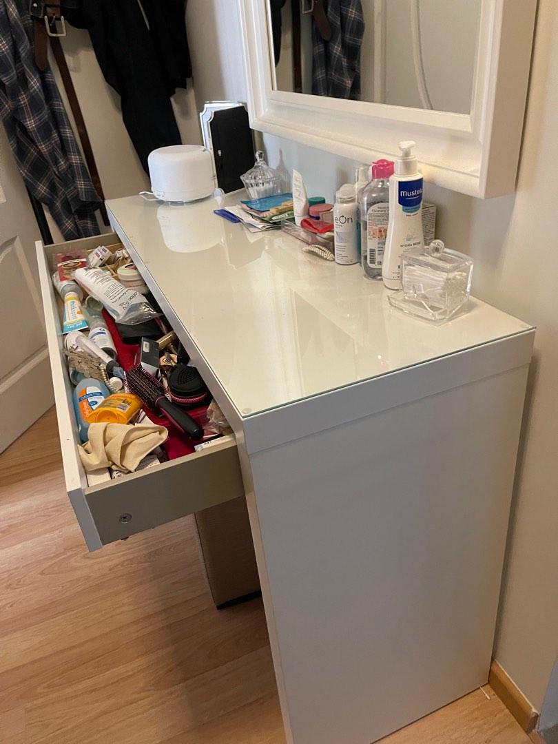 IKEA Dressing Table + mirror, Furniture & Home Living, Furniture