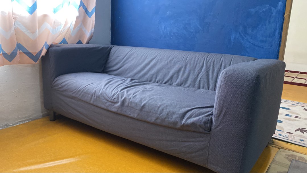 Ikea KLIPPAN 3 seater sofa, Furniture & Home Living, Furniture, Sofas