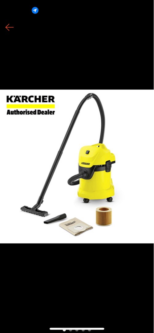 Karcher Wet and Dry Vacuum Cleaner WD3, TV & Home Appliances, Vacuum