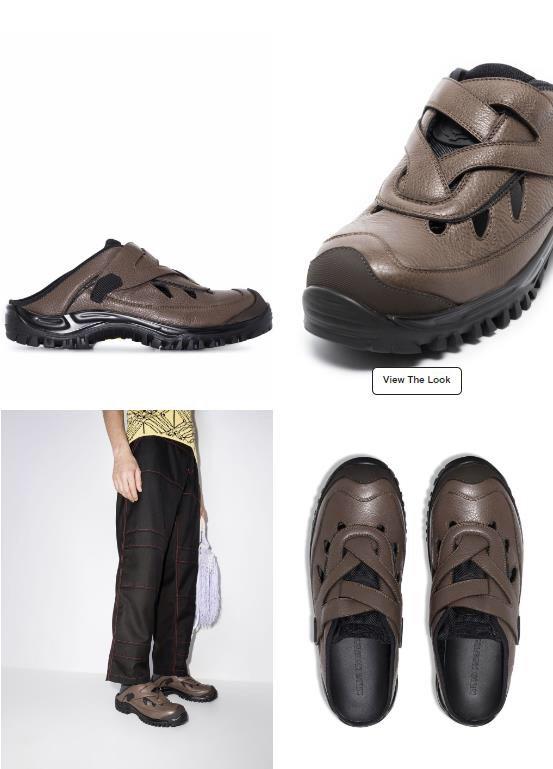 Kiko Kostadinov Wessex Sabo Tan Brown open-back sneakers, 男裝, 鞋