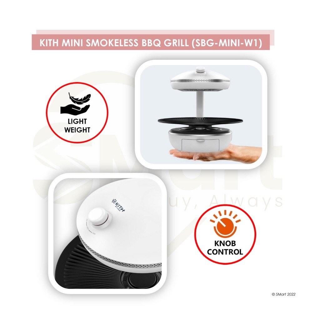 KITH Mini Smokeless Indoor Grill (SBG-MINI-W1) - Anytime, Anywhere