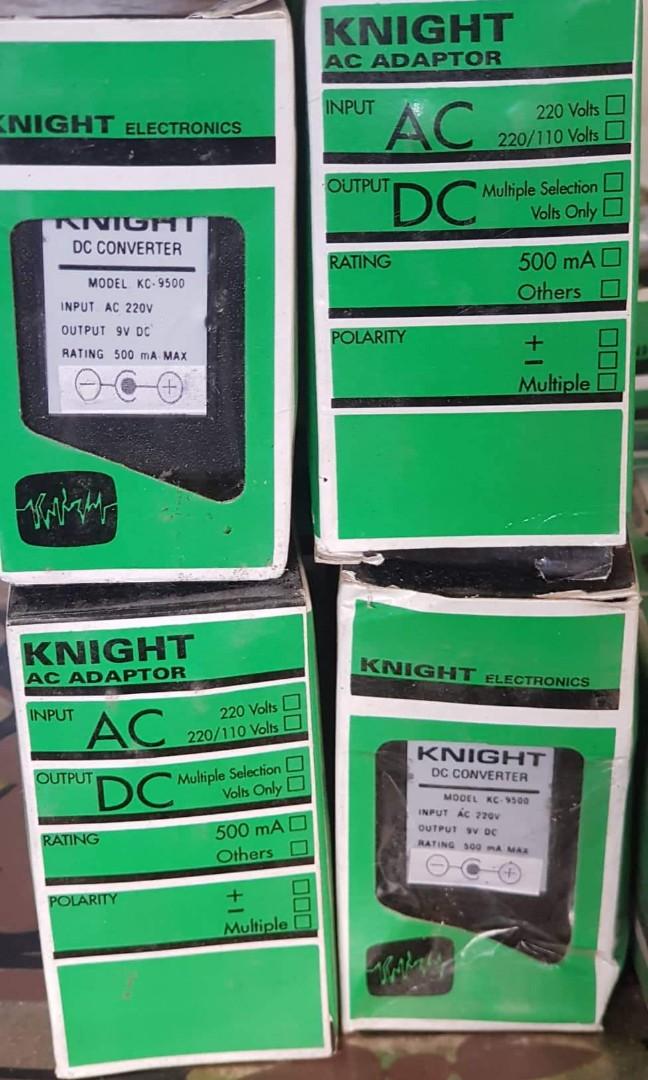 Knight AC Adaptor/ DC Converter 9V Output, TV & Home Appliances
