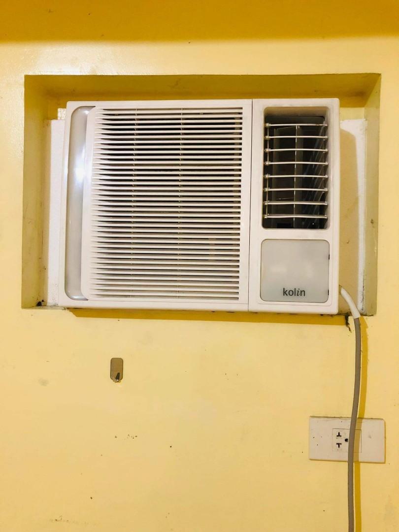 Kolin window type aircon, TV & Home Appliances, Air Conditioning and