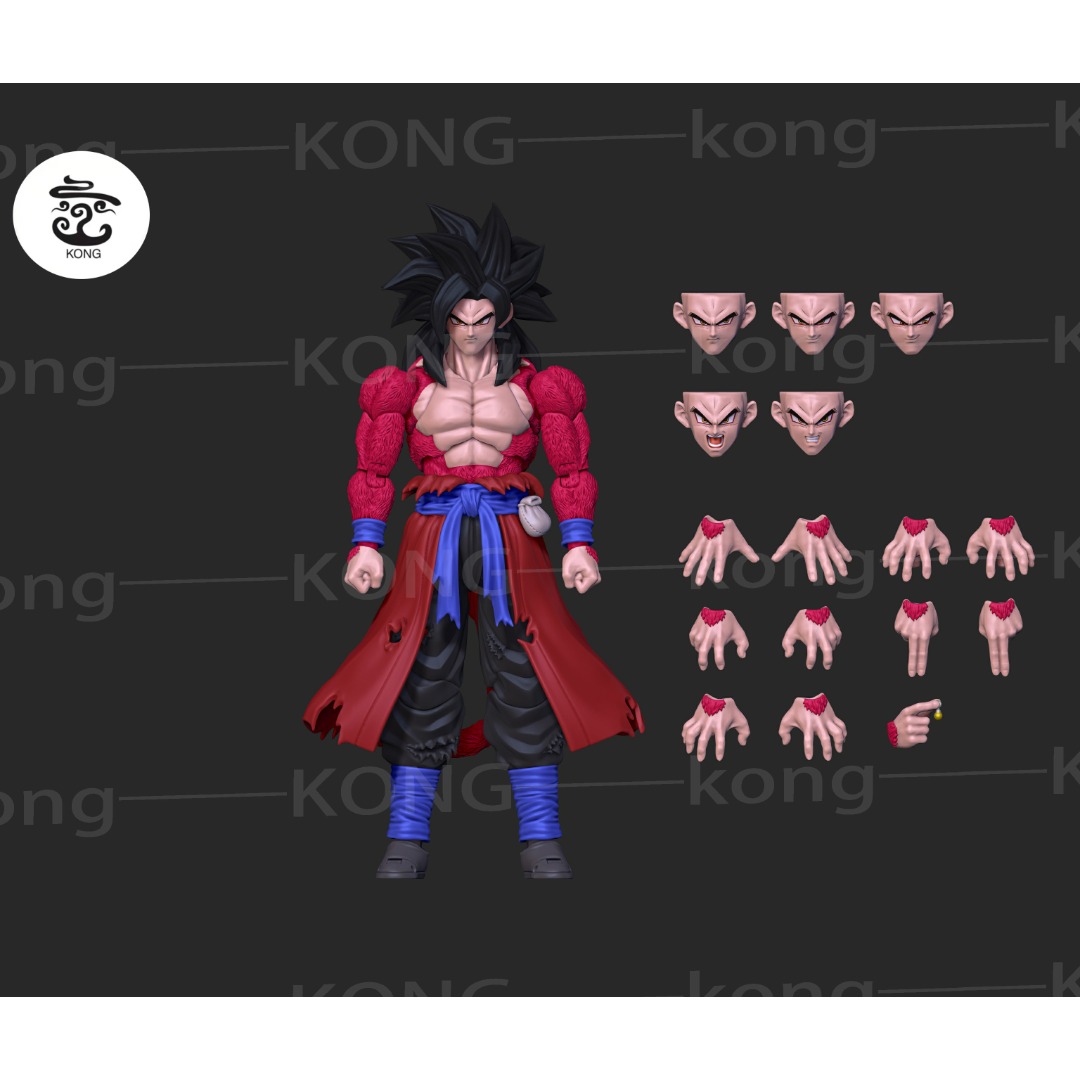 Kong Studio Custom Dragon Ball: SSJ5 Goko (Goku) Action Figure