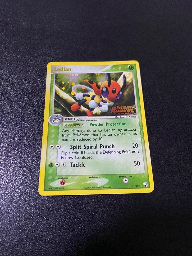 Ledian 23/109 Ex Rocket Returns Reverse Holo Pokemon Pokmon Card TCG,  Hobbies & Toys, Memorabilia & Collectibles, Vintage Collectibles on  Carousell