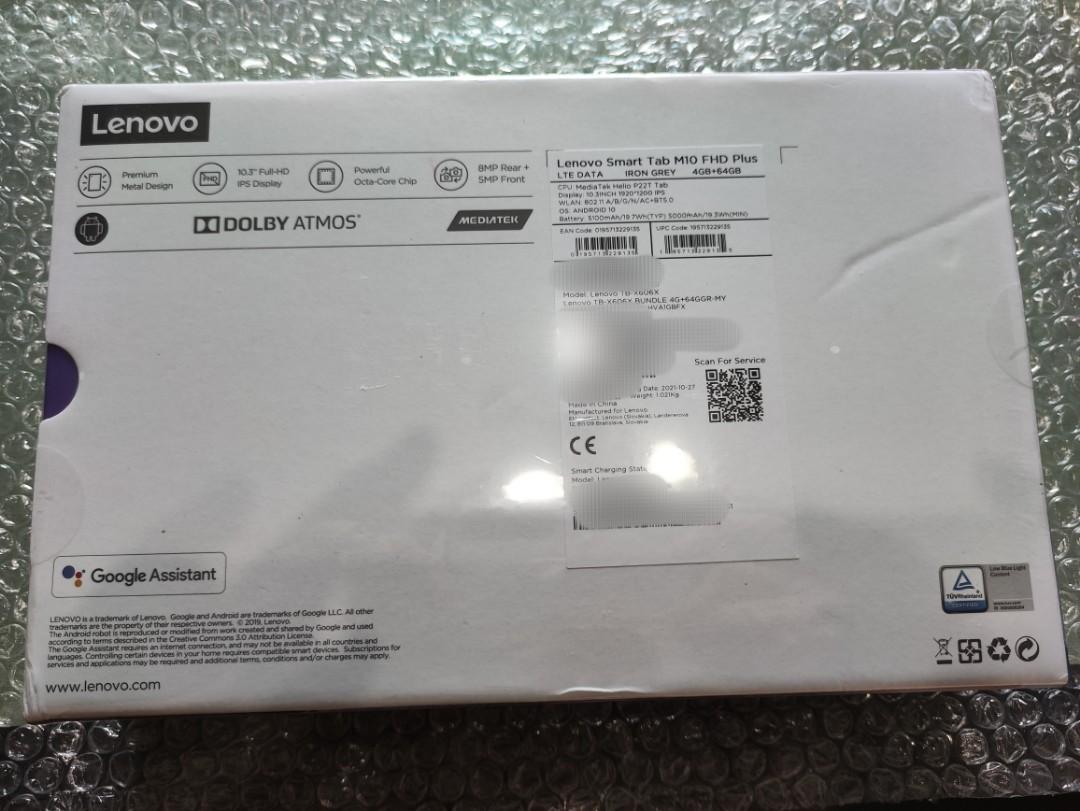 Lenovo Tab M10 FHD Plus, Mobile Phones & Gadgets, Tablets, Android on ...
