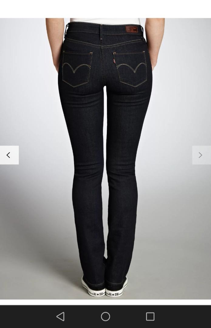 Levi's demi curve mid rise straight sale