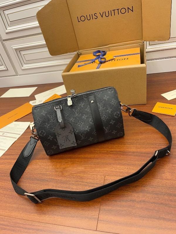 Louis Vuitton City Keepall Bag Monogram Eclipse Canvas Black