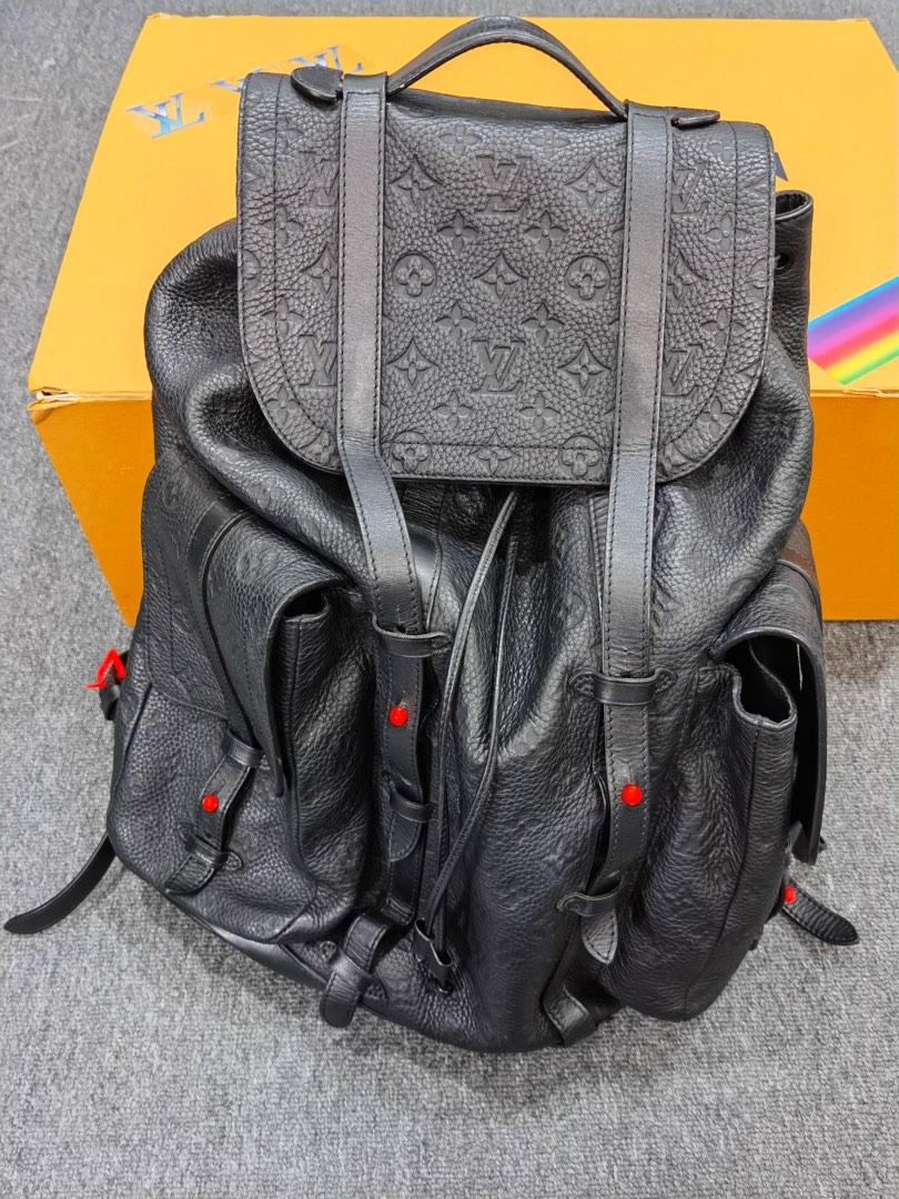 Louis Vuitton Virgil Abloh Christopher Backpack Black Monogram Leather  Brand New