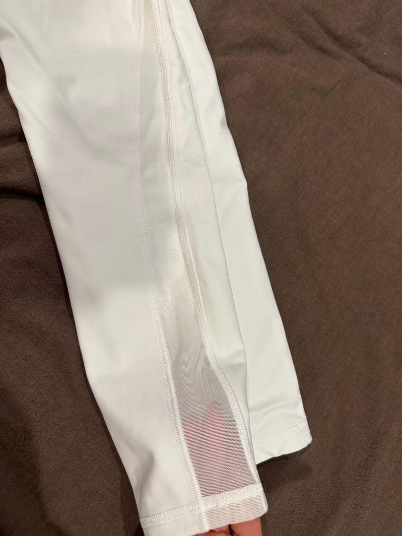Lululemon white mesh leggings