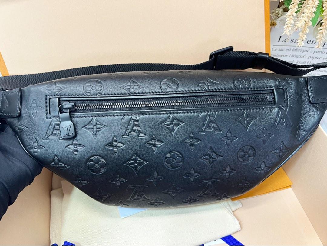 L.V.Embossed Monogram Shadow Calf leather Discovery Bumbag, Luxury, Bags &  Wallets on Carousell