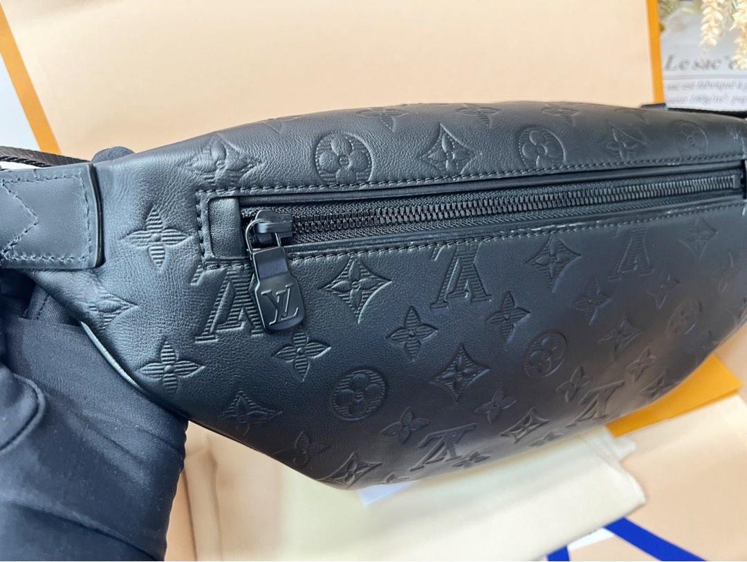 L.V.Embossed Monogram Shadow Calf leather Discovery Bumbag, Luxury, Bags &  Wallets on Carousell